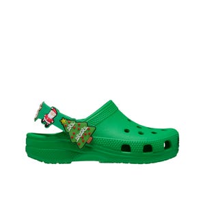 Crocs รุ่น Classic Holiday Icons Lights Backstrap Clog รองเท้าลำลองเด็กแรกเกิด - สี Grass Green