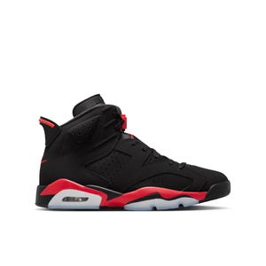 Nike รุ่น Air Jordan 6 Retro รองเท้าบาสเกตบอลผู้ชาย - สี Black/Lt Crimson